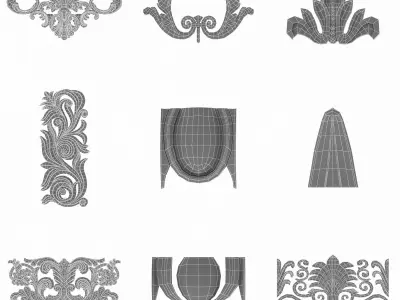 36 Classic Patterns Kitbash Vol 2 3D model
