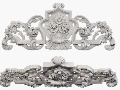 Classic carved 121 3D model