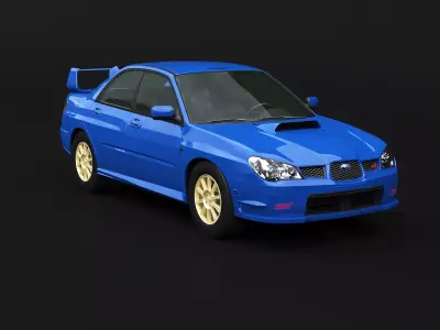 Subaru Impreza WRX STI 2007 3D model