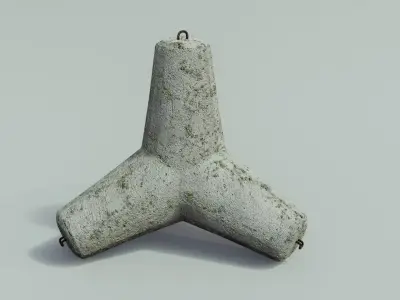 Tetrapod Low-poly 3D model