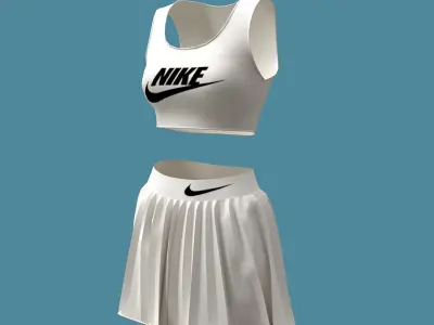 3d female sportswear  3D model