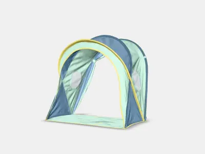 ELDFLUGA Bed tent Low-poly 3D model