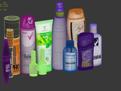 Set dresser Low-poly 3D model