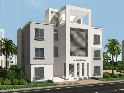 exterior facade 3D model