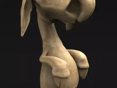 Character Creature rabbit 3D Print 3D print model