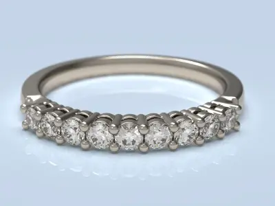 Wedding diamond ring 3D print model