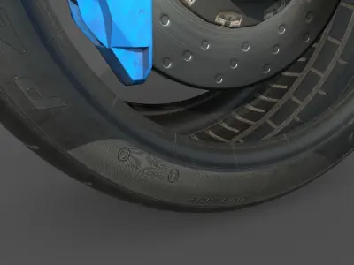 Pirelli Tire Low-poly 3D model