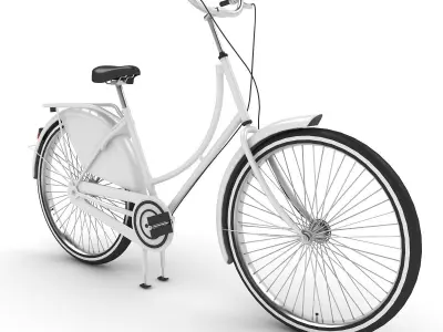 Azor European City Bicycle  3D model