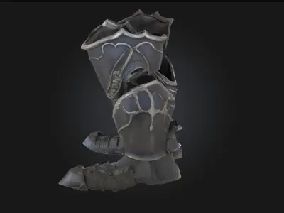 Enchanted Greaves  Leg Armor Infused with Arcane Power 3D model