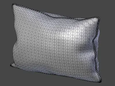 Voyage Cushion - Deers -Piped Pillow 3D model