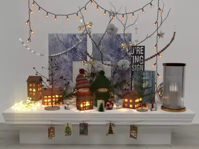 Christmas decor 3D model