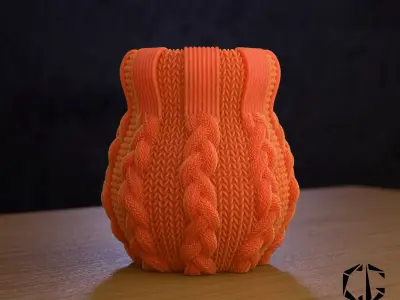  Knitted pot 3D print model
