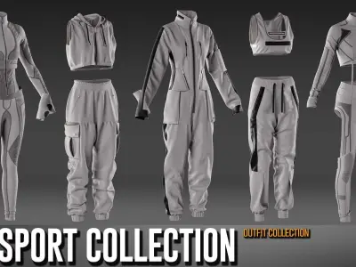 15 Sport Wear Collection- VOL 27 3D model