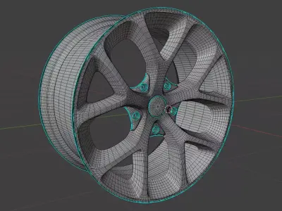 BBS SR Low-poly 3D model