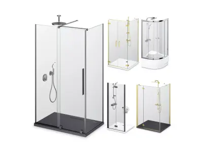 Cabin showers Radaway set 165 3D model