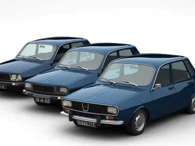 Renault 12 TL - TS - TX Pack 3D model