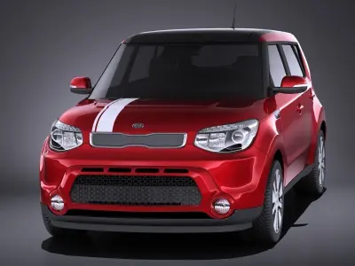 Kia Soul 2016 VRAY 3D model