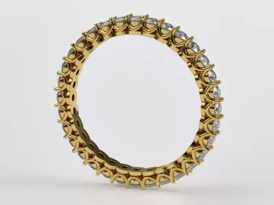 Ring path with stones 3D print model