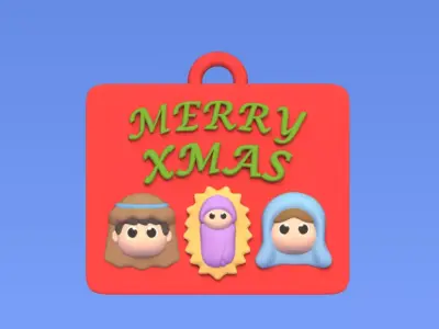 Nativity Scene Ornament 3D print model