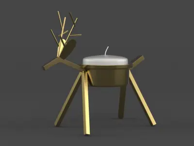 Candle Holder 3D model 6