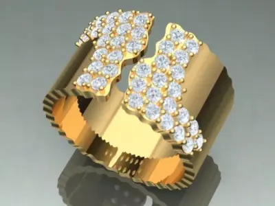 Fashion Ring  3D print model