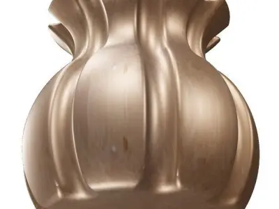 Spectacular Flower Vase Low-poly 3D model