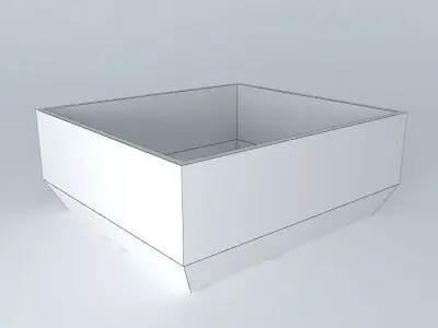 bowl square box Free 3D model
