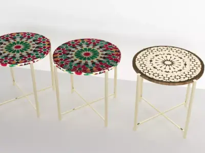 Moroccan Mosaic Table 3D model