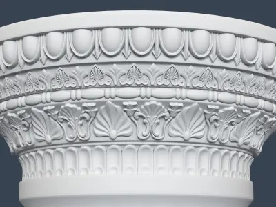 Roman Column 009 3D model