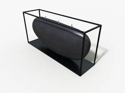 Overscale Candle M Low-poly 3D model