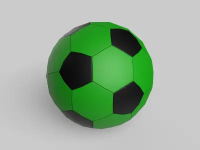Soccer Ball Classic Standard Low-poly 3D model