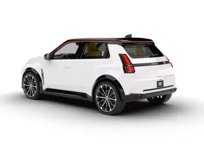 Renault 5 E-Tech 2025 Iconic HQ 3d model 3D model