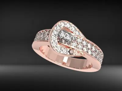 Belt Buckle Ring  3D print model