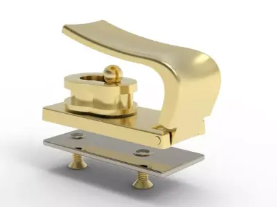 Luxury Metal Bag Clasp Premium Hardware for Designer Handbags 3D print model