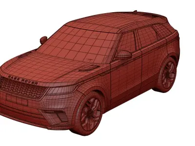English modern luxury suv unbranded 3D model