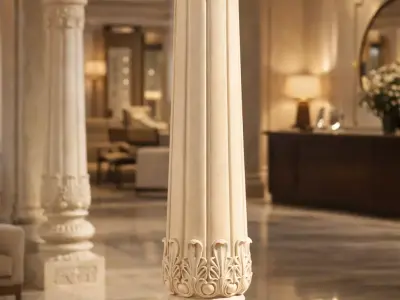 Acanthra Fluted Stone Support 3D print model