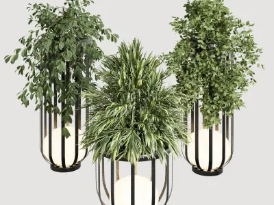 Bols Outdoor Solar Power Garden Lamp 3D model