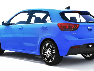 Kia Rio hatchback 2023 3D model