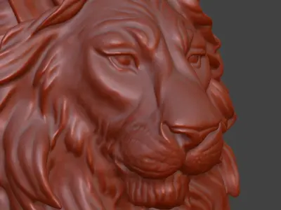 Lion Head Keyholder and wall decoration  3D print model