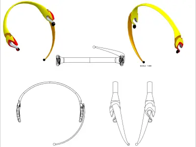 Headset Concept Design 3D model