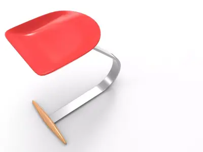 Adro Stool Low-poly 3D model