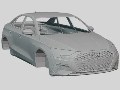 Audi A3 Sedan Premium 2020 Printable Body  3D print model