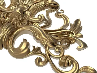 decorative pattern ready for 3D printing 3D model 4