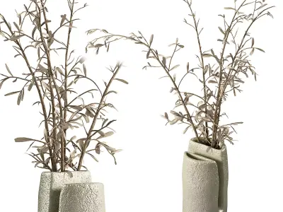 Decorative bouquet set 13 3D model