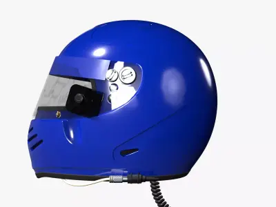 Bieffe Predator Racing Helmet 3D model