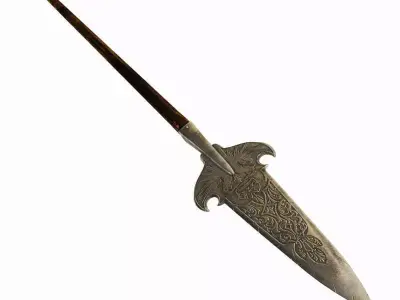 Swiss polearm 3D model