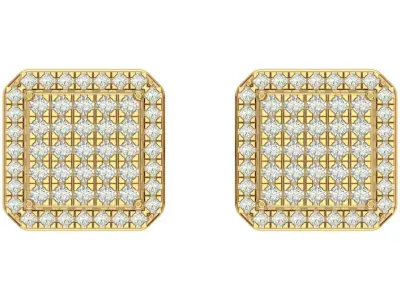 Earring 3D print model 7