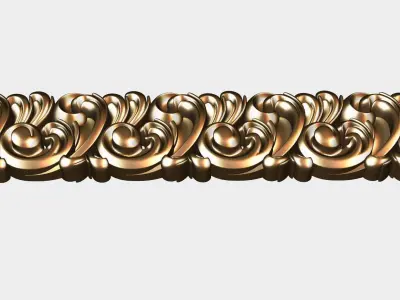 Carved decor for cnc 56 3D model