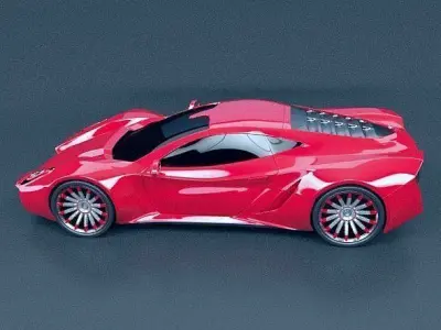 HyperOn supercar concept 3D model