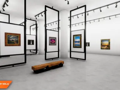 Art gallery Vol9 - modern pavilion 3D model